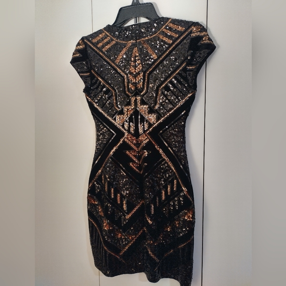 Express Shimmery Holiday Dress NWT - Picture 5 of 8